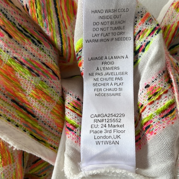 ANTHROPOLOGIE DOLAN EMBROIDERY WRAP TOP SIZE S / M COLOR MIX COLORS NWT - Picture 11 of 13